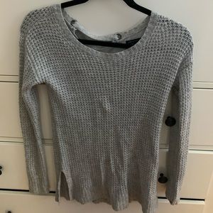 Grey knit sweater